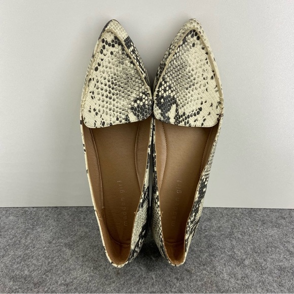 Madden Girl Leather Snakeskin Pointed Toe Slip On Loafers Women’s Size 10 - Picture 7 of 7